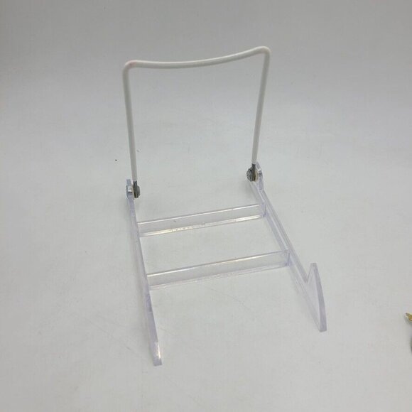 Vintage Homco Home Interiors Gifts 1176 Romantique Fans Brass Lot 4 Lucite Stand - Picture 6 of 11